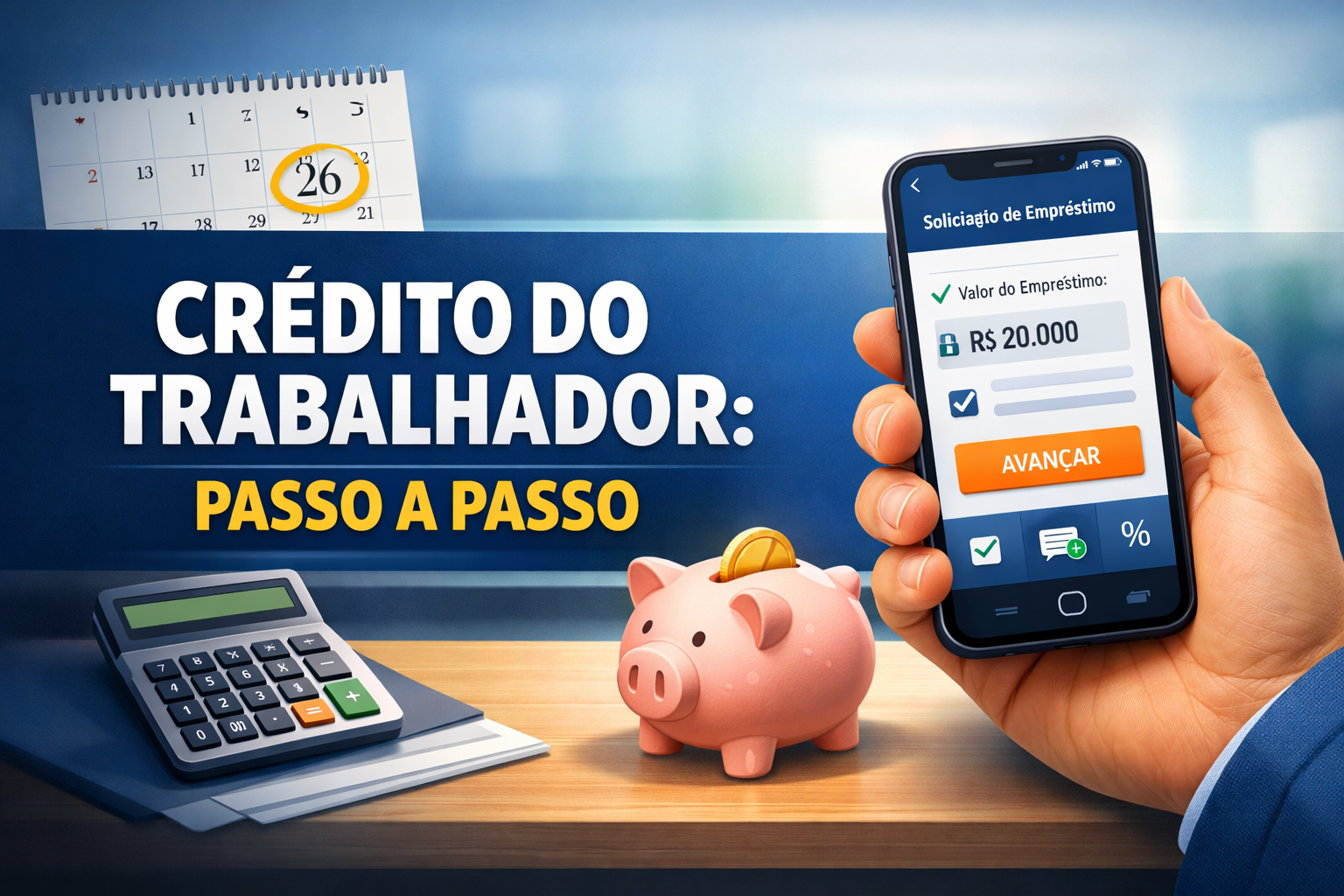 Crédito do Trabalhador: Passo a Passo para Contratar com Juros de 2026