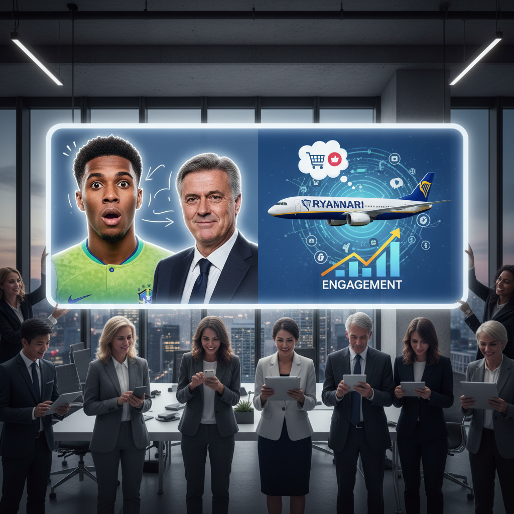 Meme de Endrick e Ancelotti: Ryanair Domina o Marketing Digital
